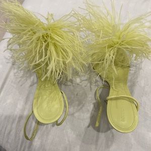 Bottega Veneta dot feather sandals